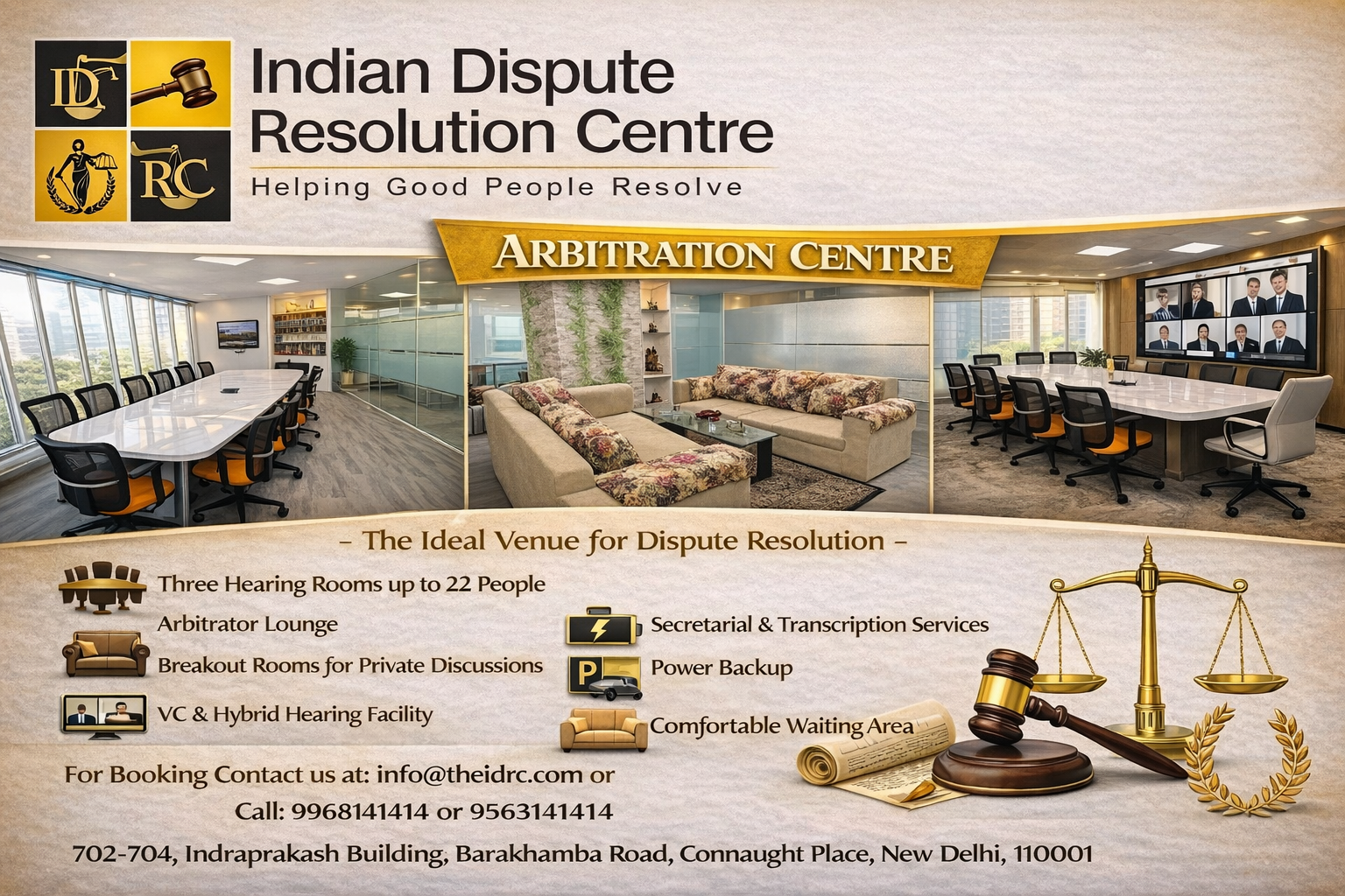 IDRC facilities poster